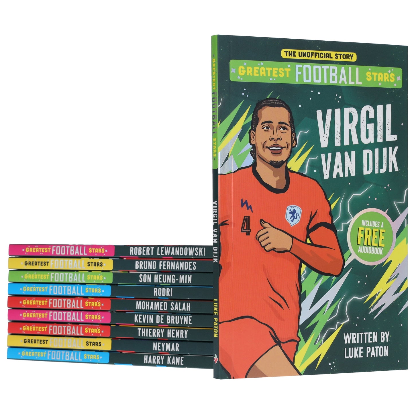 The Greatest Football Stars (Volume 2) by Luke Paton 10 Books Collection Box Set (Includes 10 Free Audiobooks!) - Ages 7-9 - Paperback