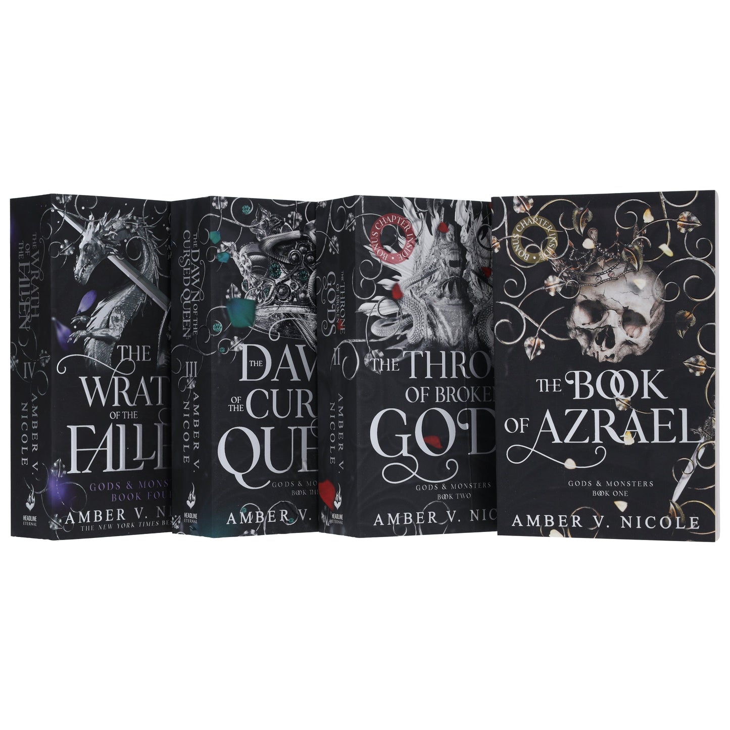 Gods & Monsters Series By Amber V. Nicole 4 Books Collection Set - Fiction - Paperback