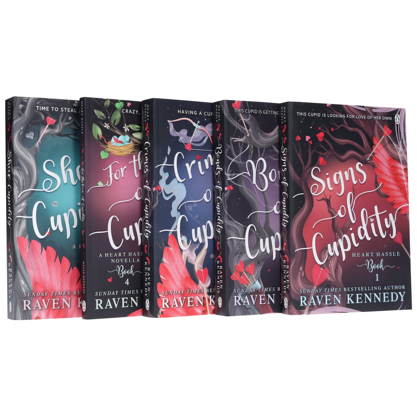 Heart Hassle Series by Raven Kennedy 5 Books Collection Set - Fiction - Paperback