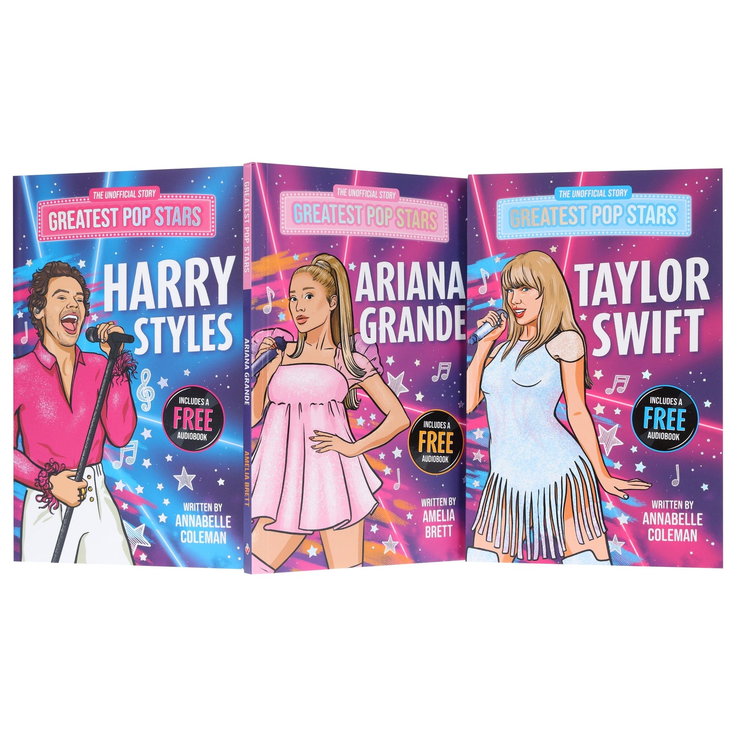 Greatest Pop Stars Series 3 Books Collection Set (Includes A Free Audiobook) - Ages 7-9 - Paperback