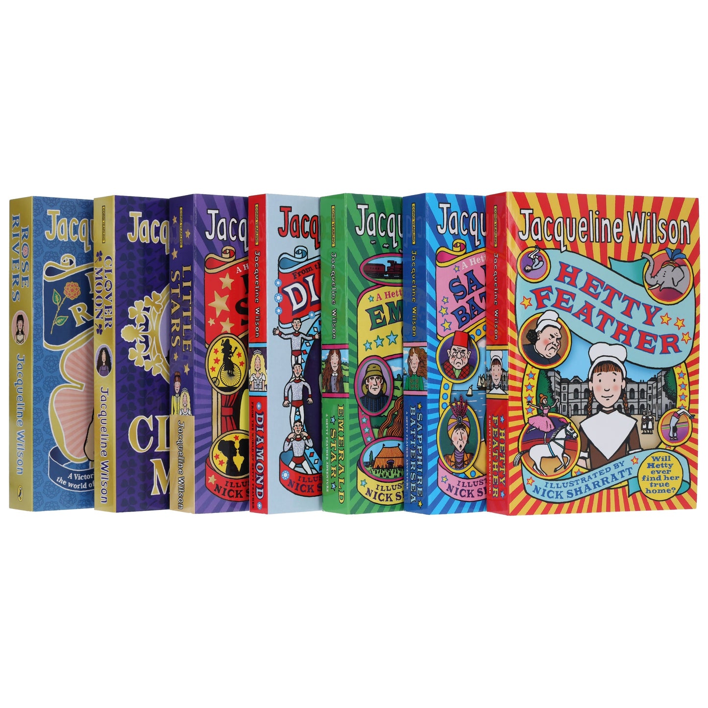 Hetty Feather Series by Jacqueline Wilson Illustrated 7 Books Collection Set - Ages 9-11 - Paperback