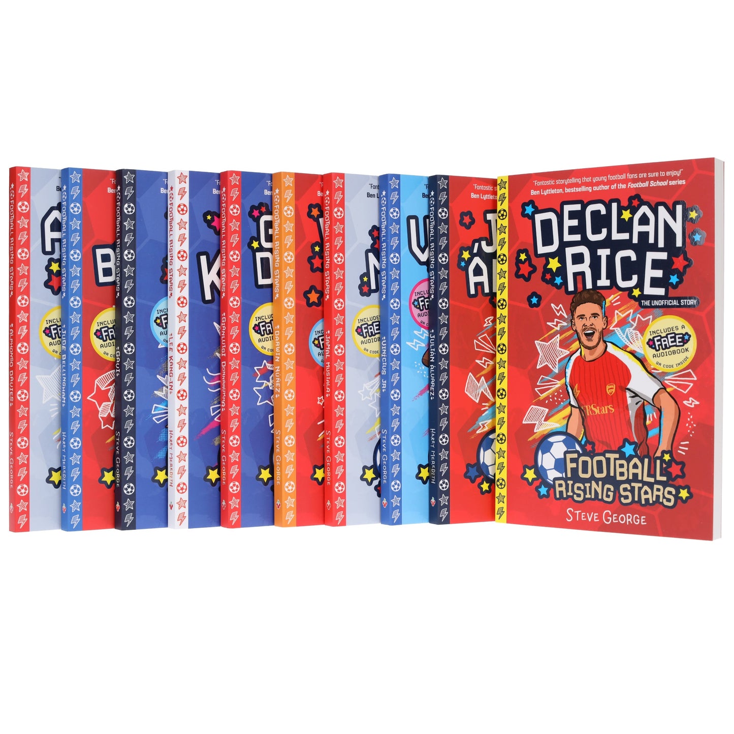 Football Rising Stars Series 2: by Harry Meredith & Steve George 10 Books Collection Box Set - Ages 7-9 - Paperback