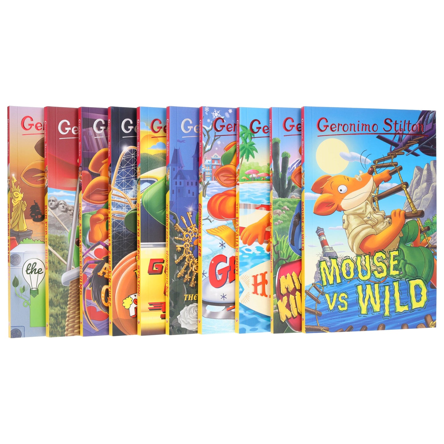 Geronimo Stilton The Illustrated 10 Book Collection (Series 7) Box Set - Ages 5-8 - Paperback 5-7 Sweet Cherry Publishing