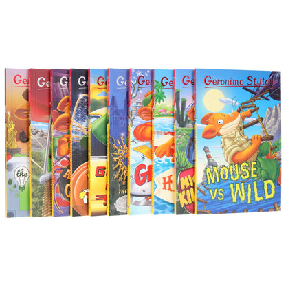 Geronimo Stilton The Illustrated 10 Book Collection (Series 7) Box Set - Ages 5-8 - Paperback 5-7 Sweet Cherry Publishing