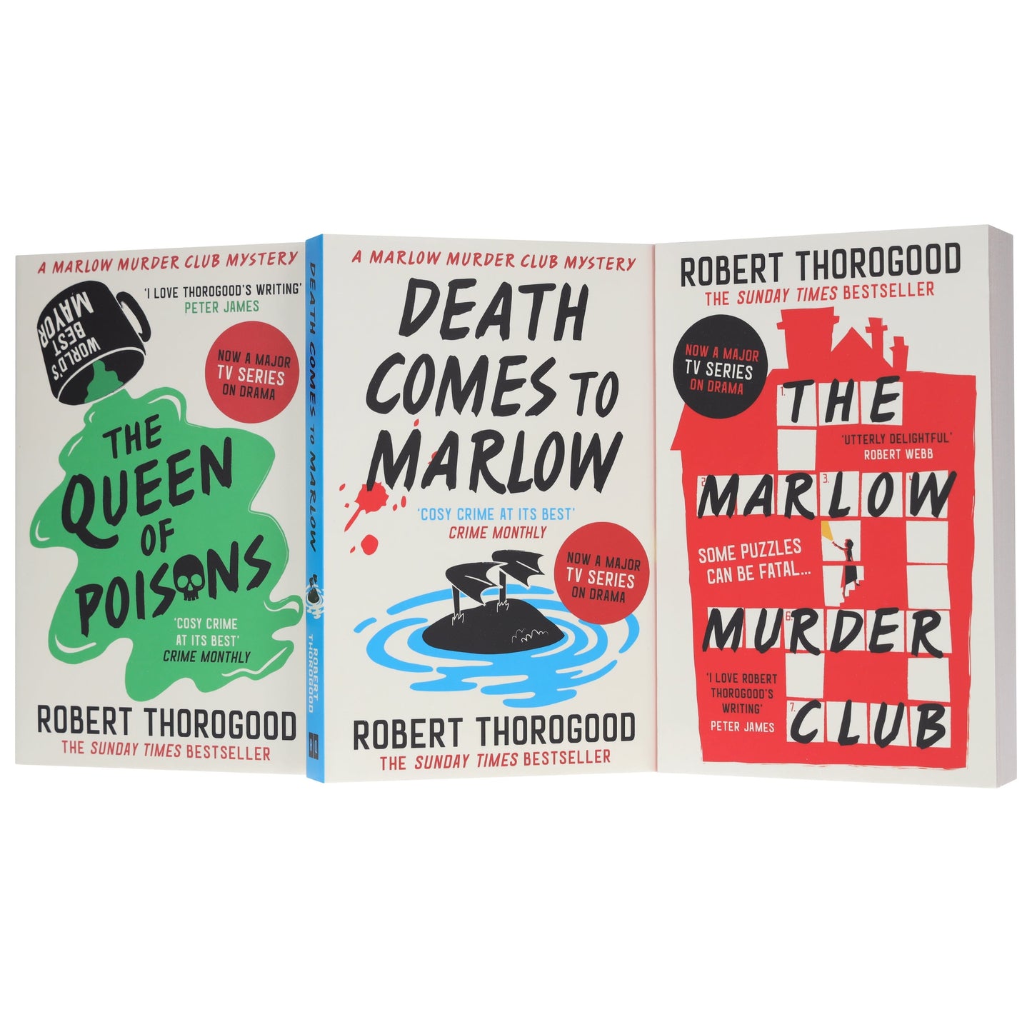 The Marlow Murder Club Mysteries By Robert Thorogood 3 Books Collection Set - Fiction - Paperback