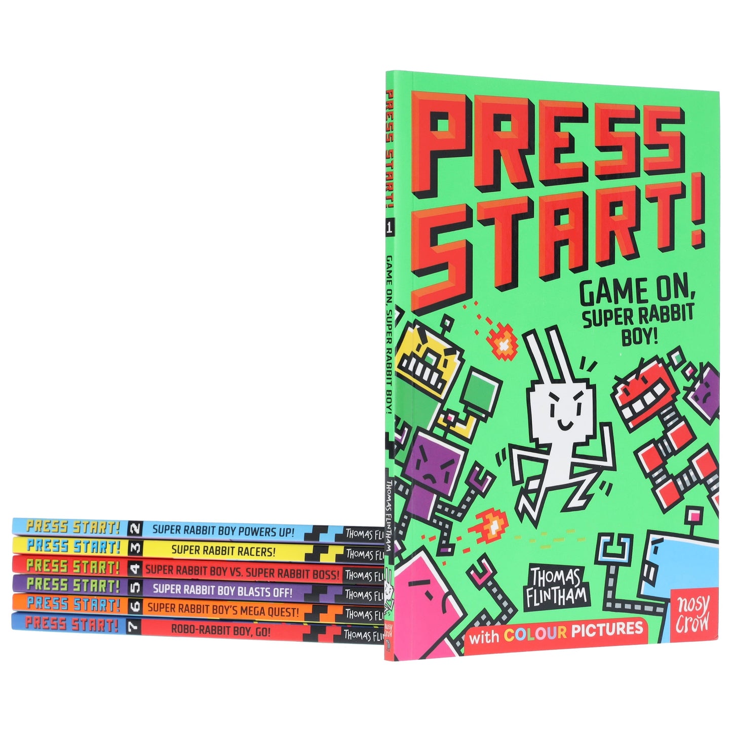 Press Start! Series by Thomas Flintham 7 Books Full-Colour Graphic Novels Collection Set - Ages 5+ - Paperback