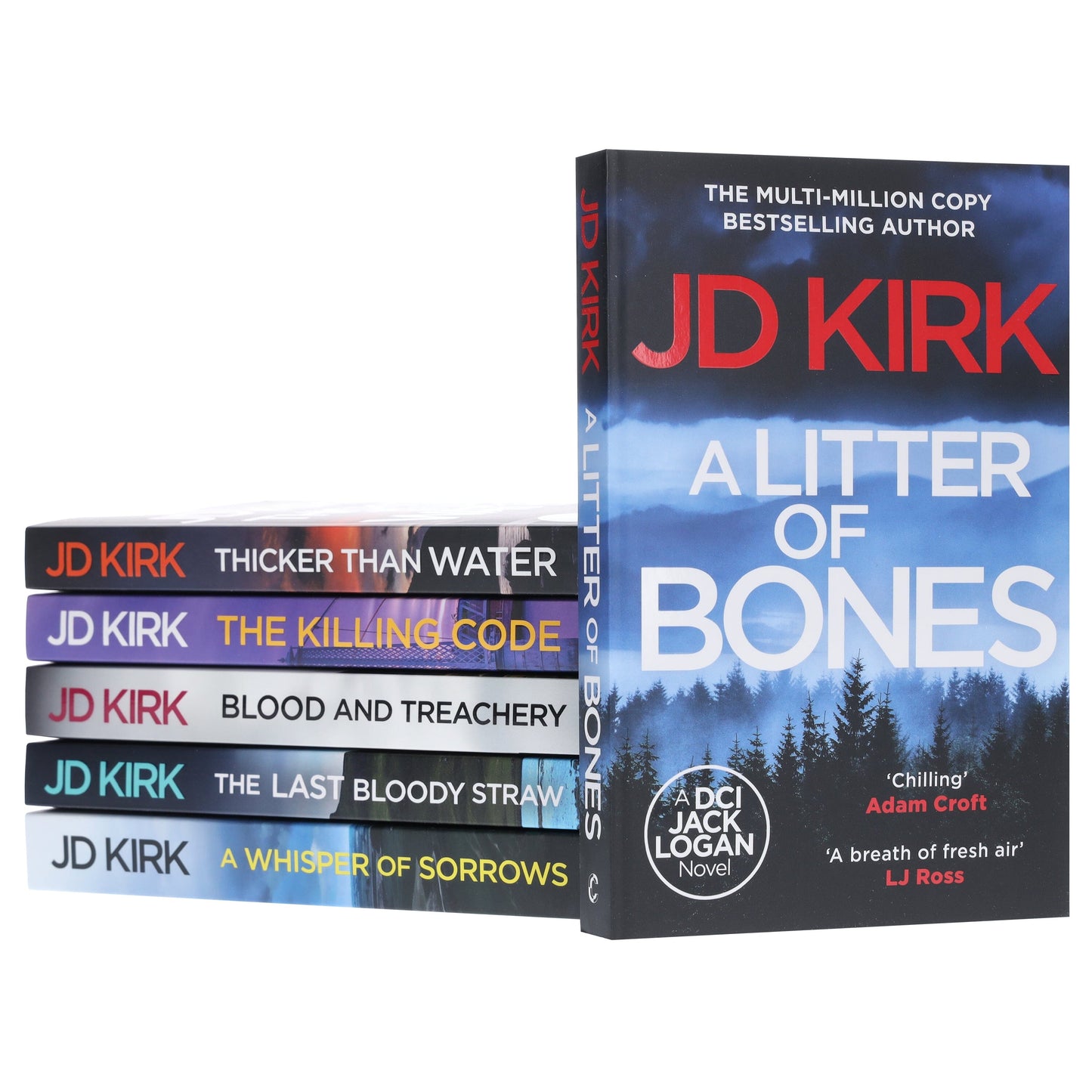 DCI Logan Crime Thrillers Series by JD Kirk 6 Books Collection Set (Book 1-6) - Fiction - Paperback