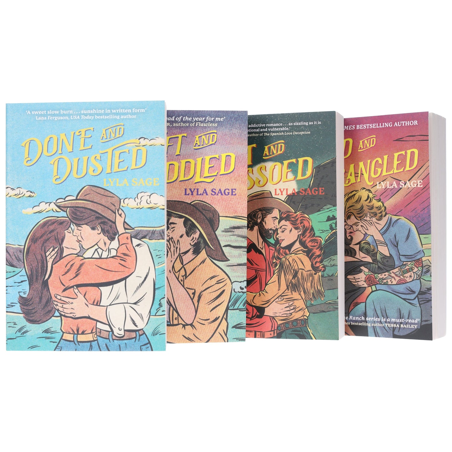 Rebel Blue Ranch Series by Lyla Sage: 4 Books Collection Set - Fiction - Paperback