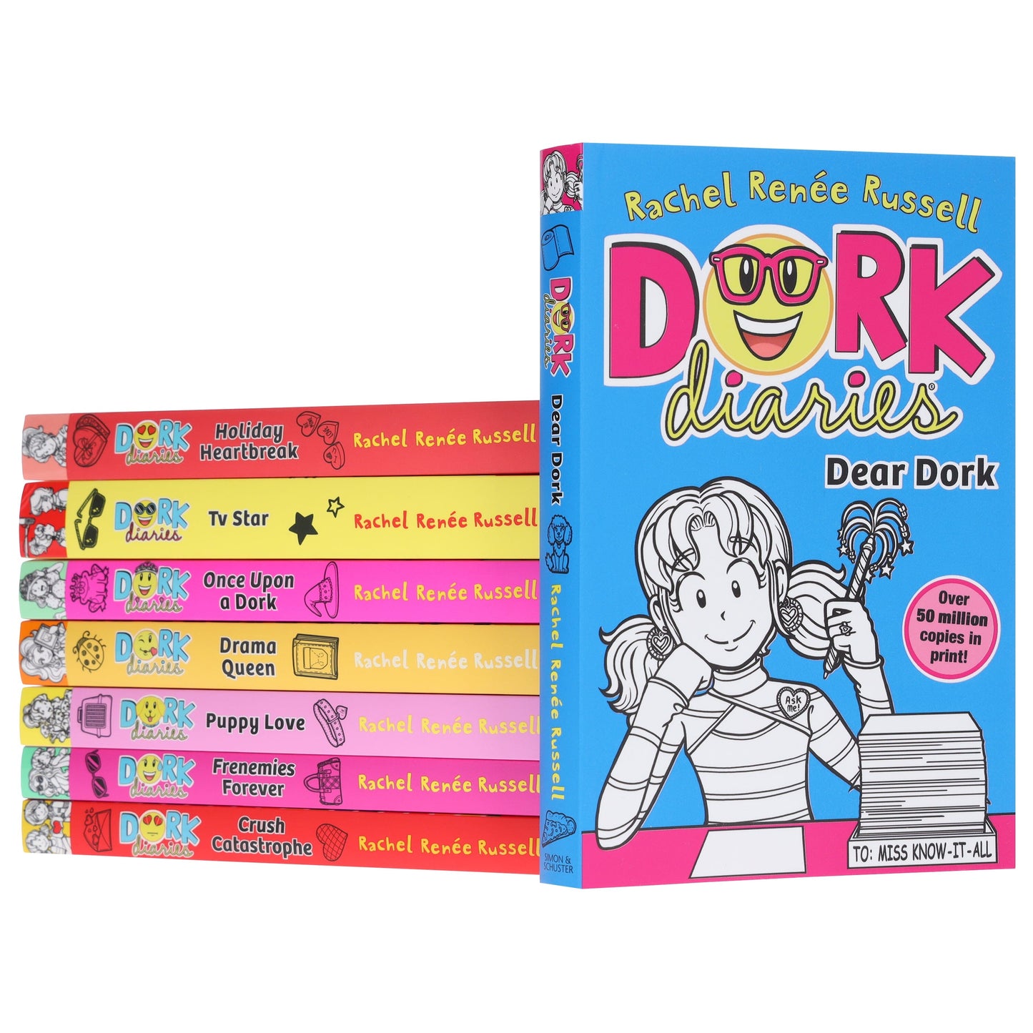 Dork Diaries Series (Vol. 5-12) By Rachel Renee Russell 8 Books Collection Set - Ages 9-14 - Paperback