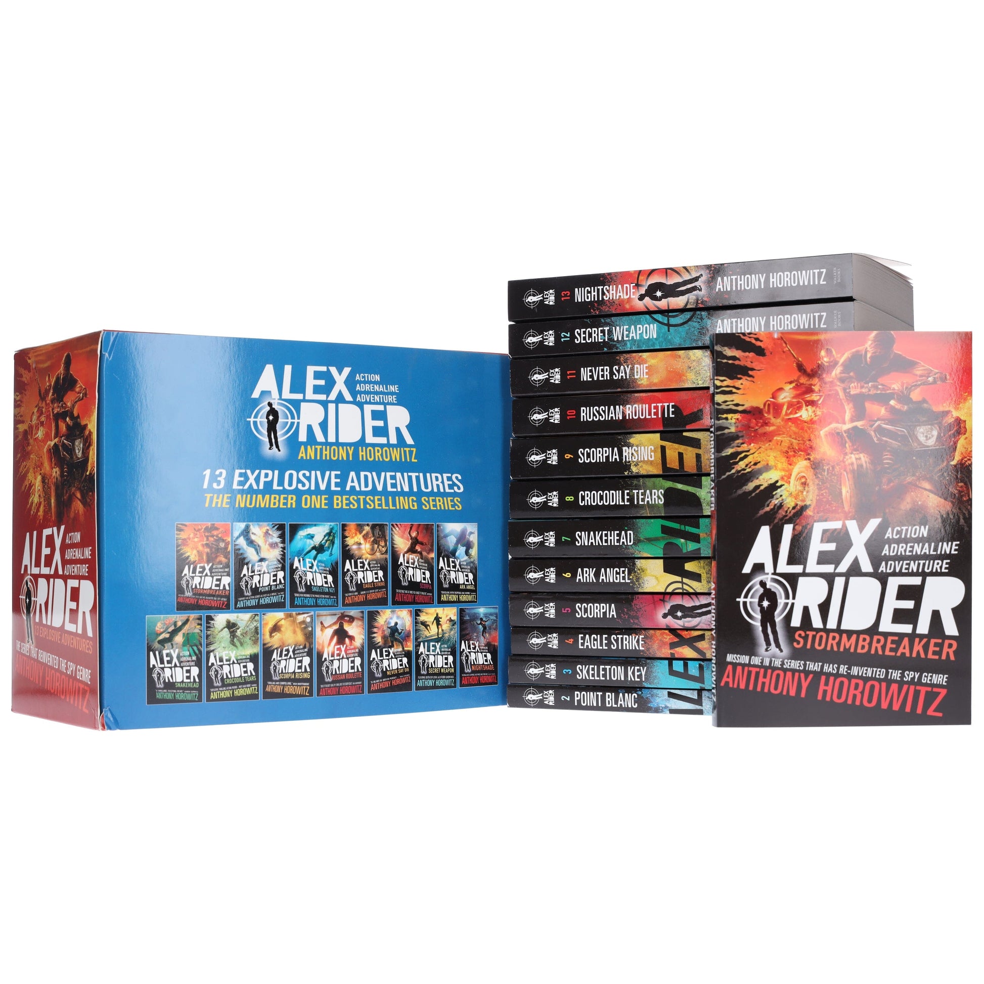 Alex Rider The Complete Missions by Anthony Horowitz: 13 Books Collection Box Set - Ages 9-14 - Paperback 9-14 Walker Books Ltd
