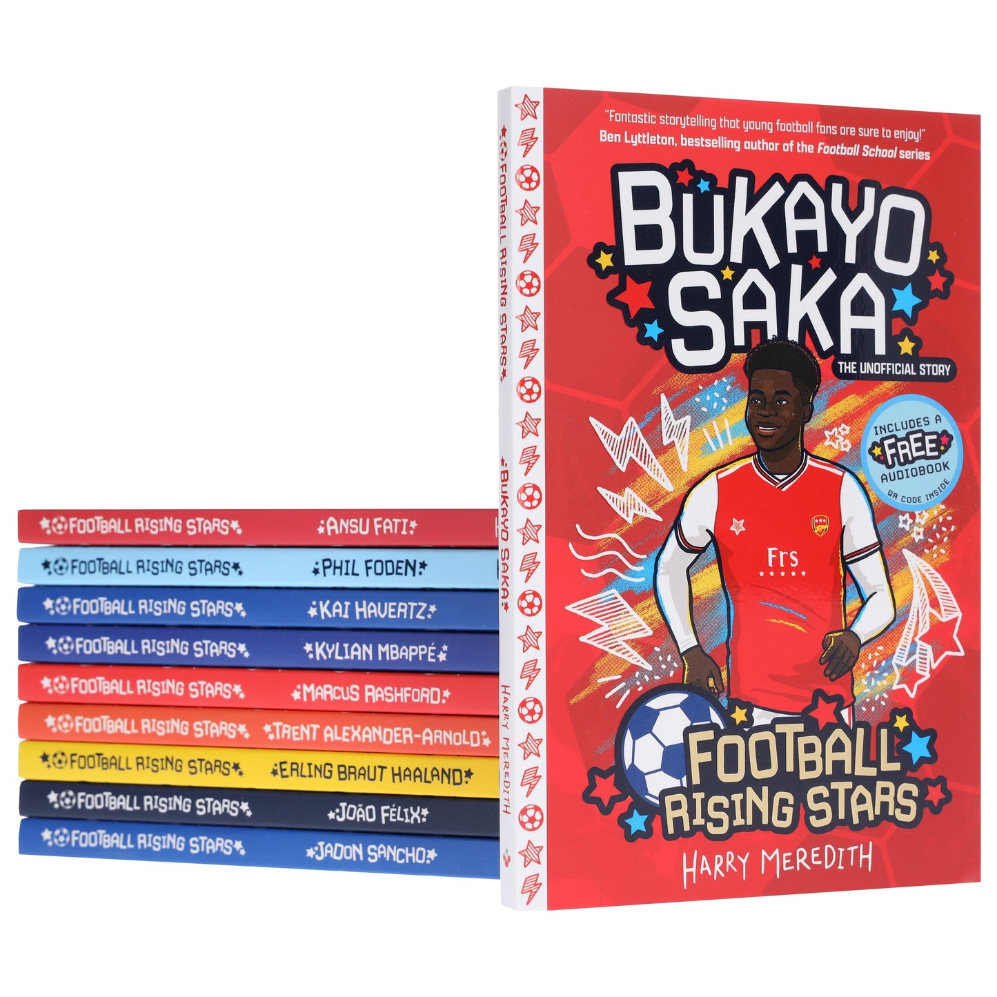 Football Rising Stars Series 1 by Harry Meredith 10 Books Collection Box Set - Ages 7-9 - Paperback