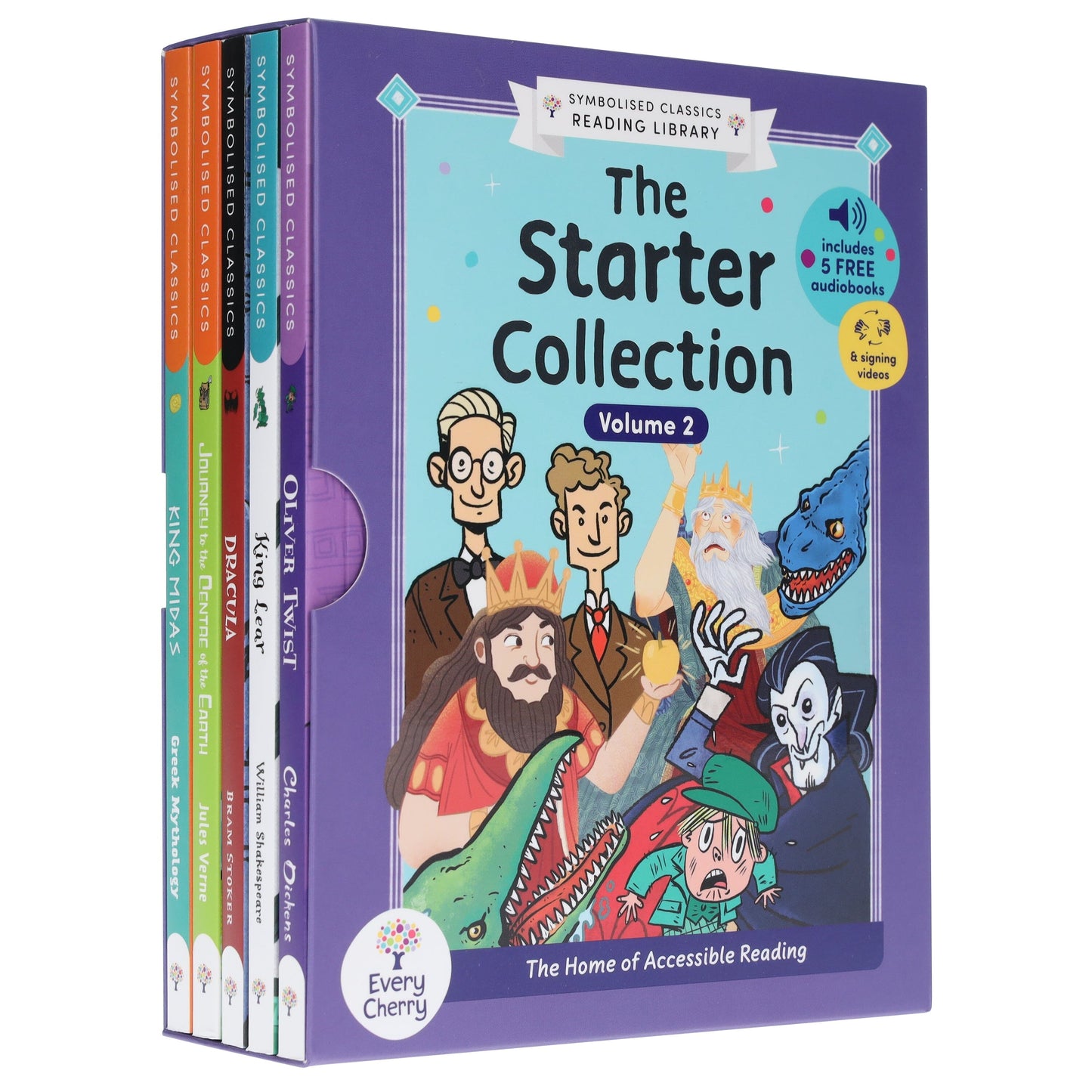 Symbolised Classics Reading Library: The Starter Collection (Volume 2) 5 Books Box Set - Ages 5+ - Paperback