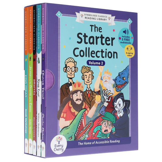 Symbolised Classics Reading Library: The Starter Collection (Volume 2) 5 Books Box Set - Ages 5+ - Paperback