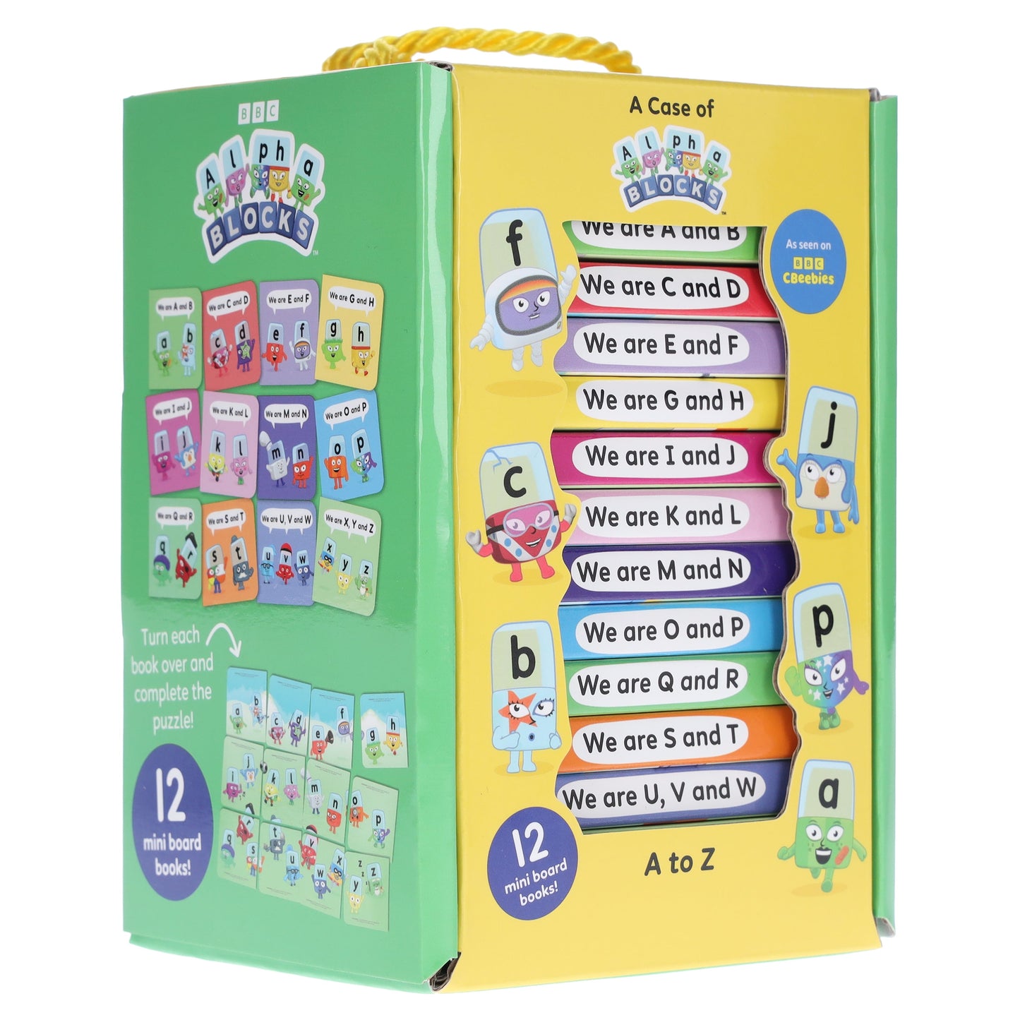A Case of Alphablocks 12 Mini Books Collection Box Set - Ages 0-5 - Board Book
