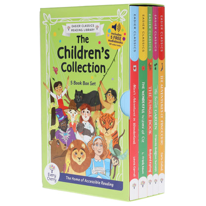 Easier Classics Reading Library: The Children’s Collection 5 Books Box Set With Free Audio Books - Ages 7-9 - Paperback 7-9 Sweet Cherry Publishing