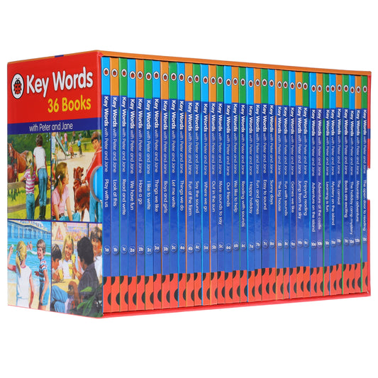 Ladybird Key Words with Peter and Jane 36 Books Collection Box Set - Ages 5-7 - Hardback