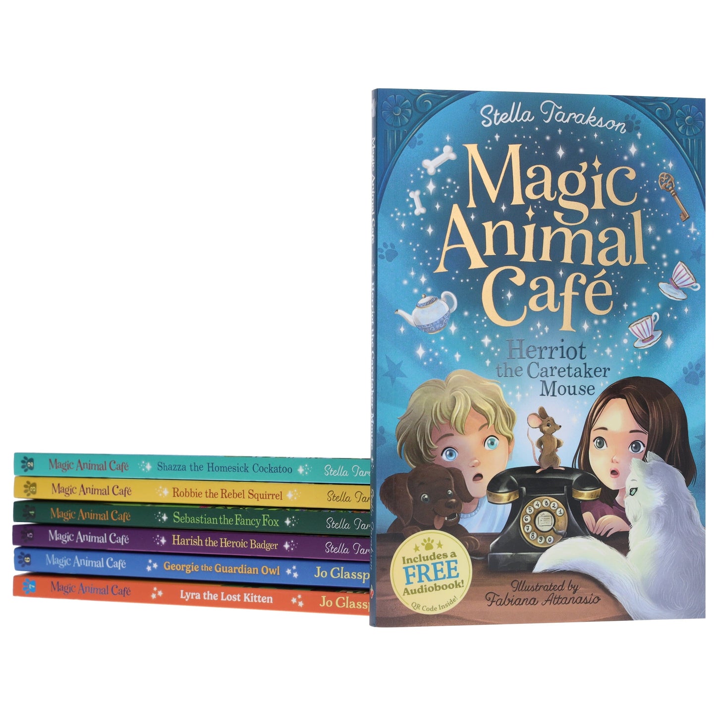 Magic Animal Cafe Series by Stella Tarakson & Jo Glasspool 7 Books Collection Set (Includes a Free Audiobooks!) - Ages 7-9 - Paperback