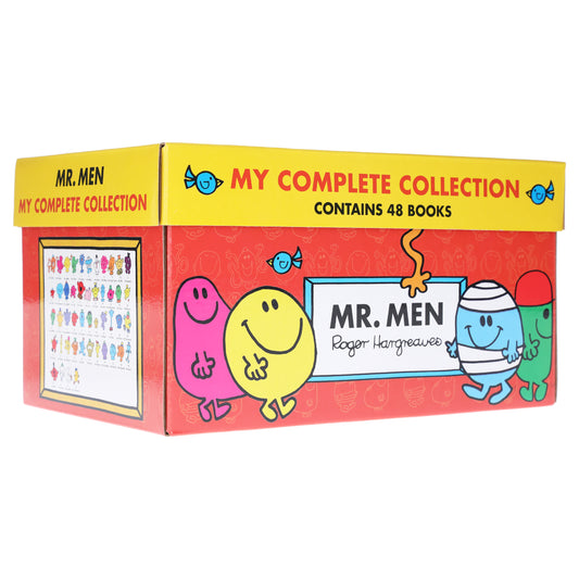奇先生奇緣我的全集 48 本書套裝,作者:羅傑·哈格里夫斯 - 適合年齡 5-7 歲 - 平裝