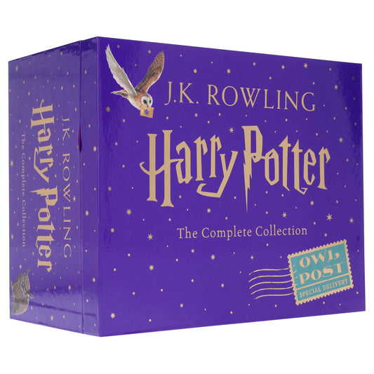 Harry Potter Magical Owl Post Box Set by J.K. Rowling: Complete 7 Books Children’s Collection With Fun Character Stickers! - Ages 9-11 - Hardback