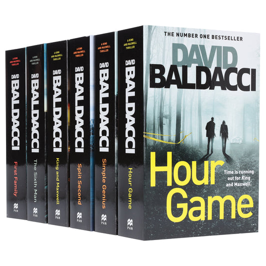 King and Maxwell Series by David Baldacci: 6 Books Collection Set - Fiction - Paperback