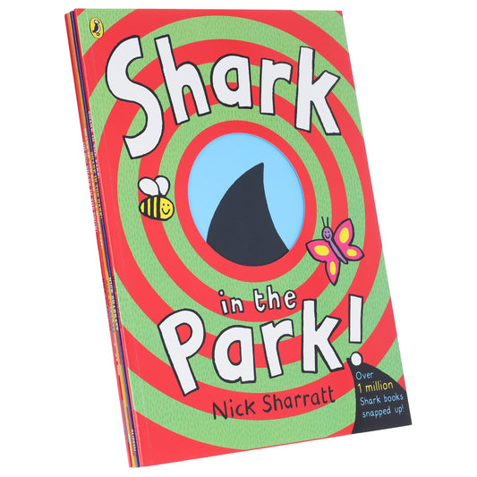 Shark In The Park Series by Nick Sharratt Illustrated 4 Books Collection Set - Ages 2+ - Paperback