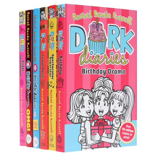 Dork Diaries Series By Rachel Renee Russell 6 Books Collection Set - Ages 9+ - Paperback