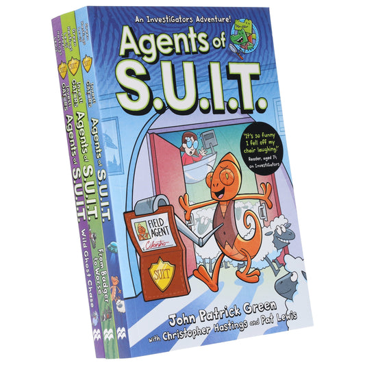 InvestiGators: Agents of S.U.I.T. Series by John Patrick Green 3 Books Collection Set - Ages 7-11 - Paperback