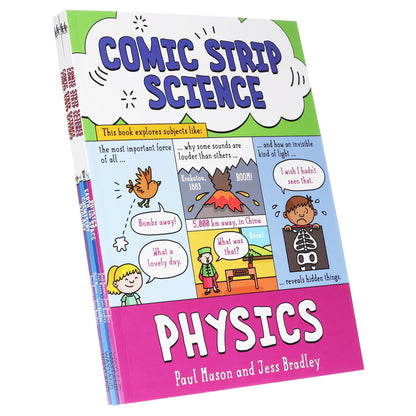 Comic Strip Science Series By Paul Mason: 4 Picture Books Collection Set - Ages 8+ - Paperback 7-9 Hachette