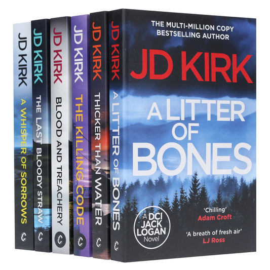 DCI Logan Crime Thrillers Series by JD Kirk 6 Books Collection Set (Book 1-6) - Fiction - Paperback
