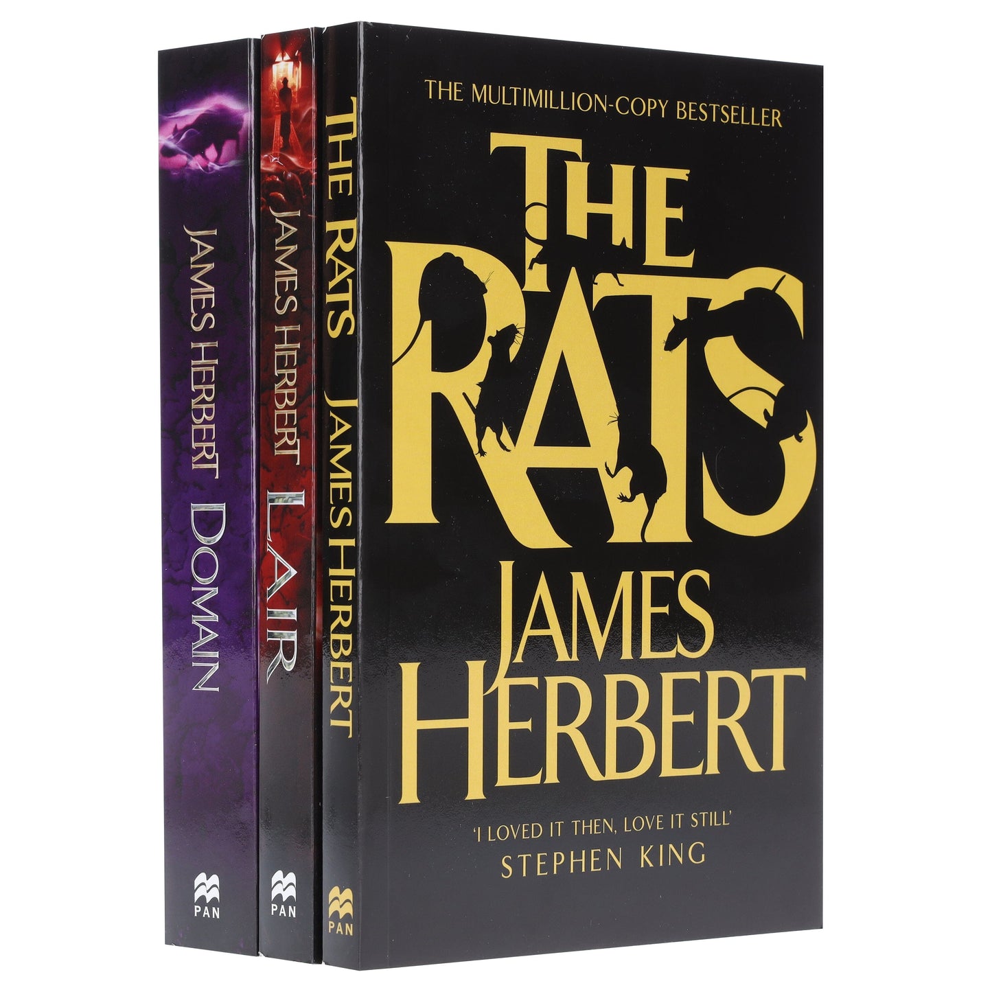 詹姆斯赫伯特 (James Herbert) 著《老鼠三部曲》3 冊套裝（《領域》、《巢穴》、《老鼠》）- 小說 - 平裝本