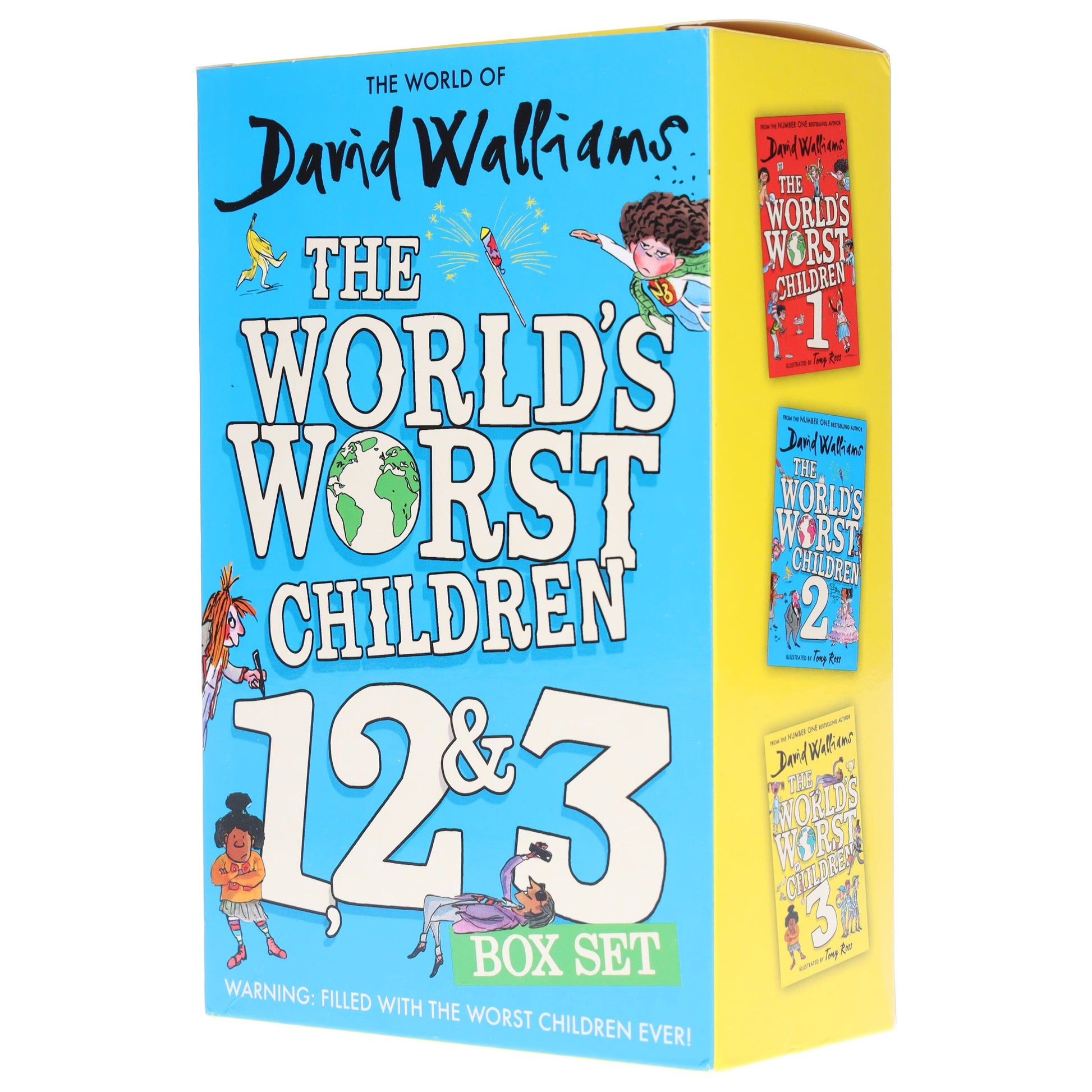 The World's Worst Children Series (illustrated) by David Walliams 3 Books Collection Set - Ages 7-12 -Paperback 7-9 HarperCollins Publishers