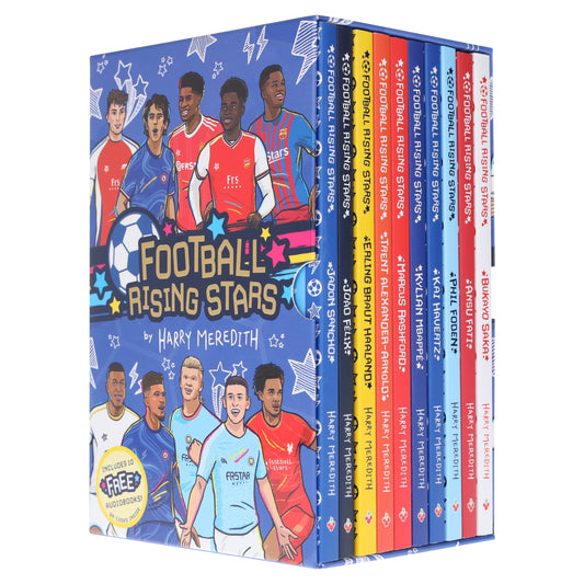 Football Rising Stars Series 1 by Harry Meredith 10 Books Collection Box Set - Ages 7-9 - Paperback