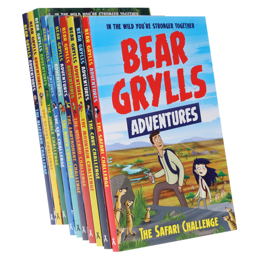 Bear Grylls Adventure Series 10 Books Collection Set - Ages 7-9 - Paperback