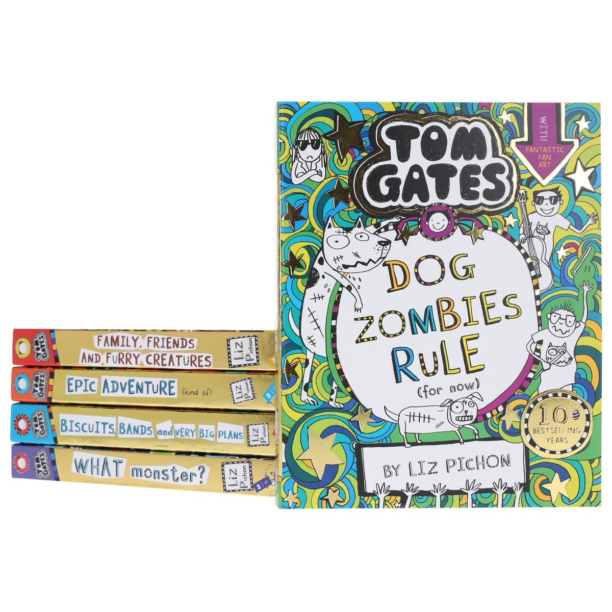 Tom Gates by Liz Pichon: Books 11-15 Collection Set - Ages 7-9 - Paperback