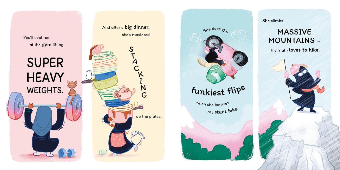 Too Soon For the Moon & My Super Fun Niqabi Mum by Ayshah Ismail & Red Illustrated 2 Picture Books Collection Set - Ages 3+ - Paperback