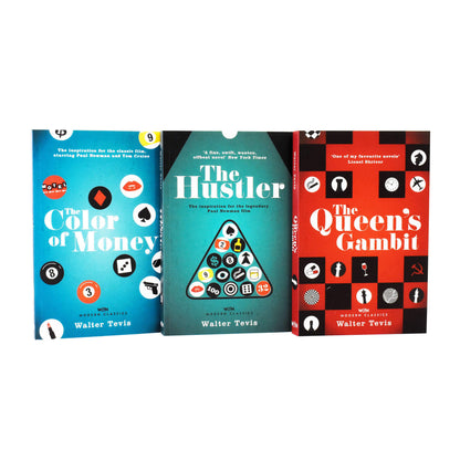 The Queens Gambit Series 3 Books Collection Set by Walter Tevis - Papeback - Age Young Adult 9-14 W & N