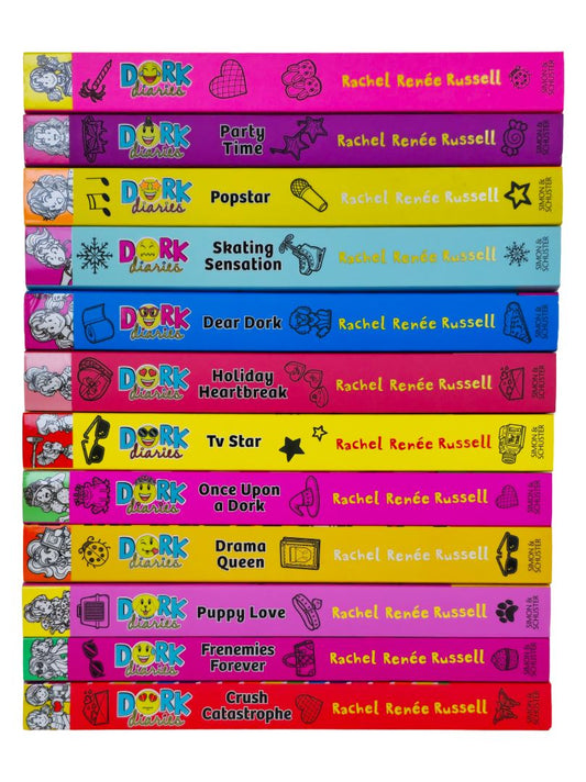 Dork Diaries Series (Vol. 1-12) By Rachel Renee Russell 12 Books Collection Set- Ages 9-14 - Paperback 9-14 Simon & Schuster