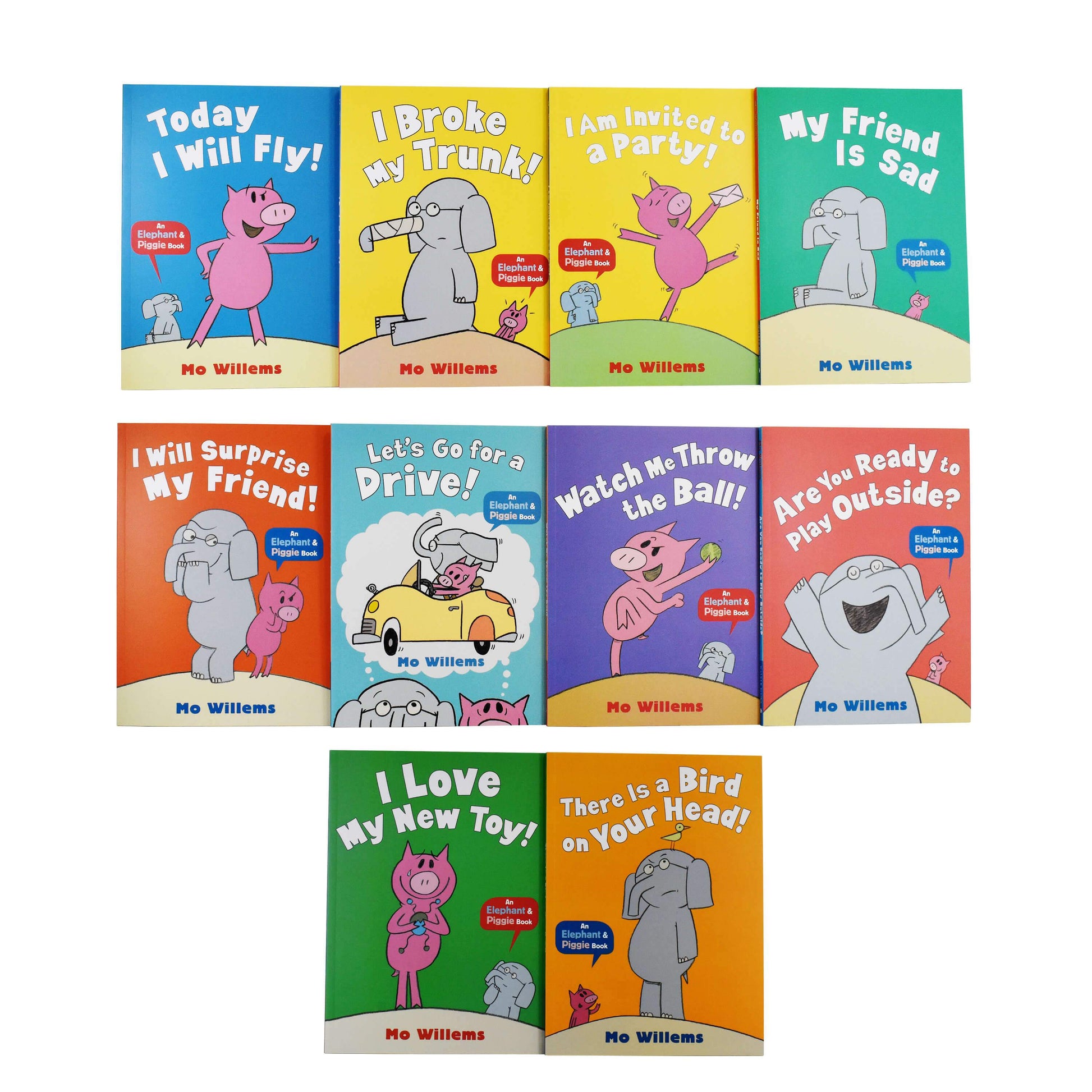 The Wonderful World of Elephant and Piggie Series 10 Books Collection Box Set by Mo Willems - Paperback - Age 5-7 5-7 Walker Books