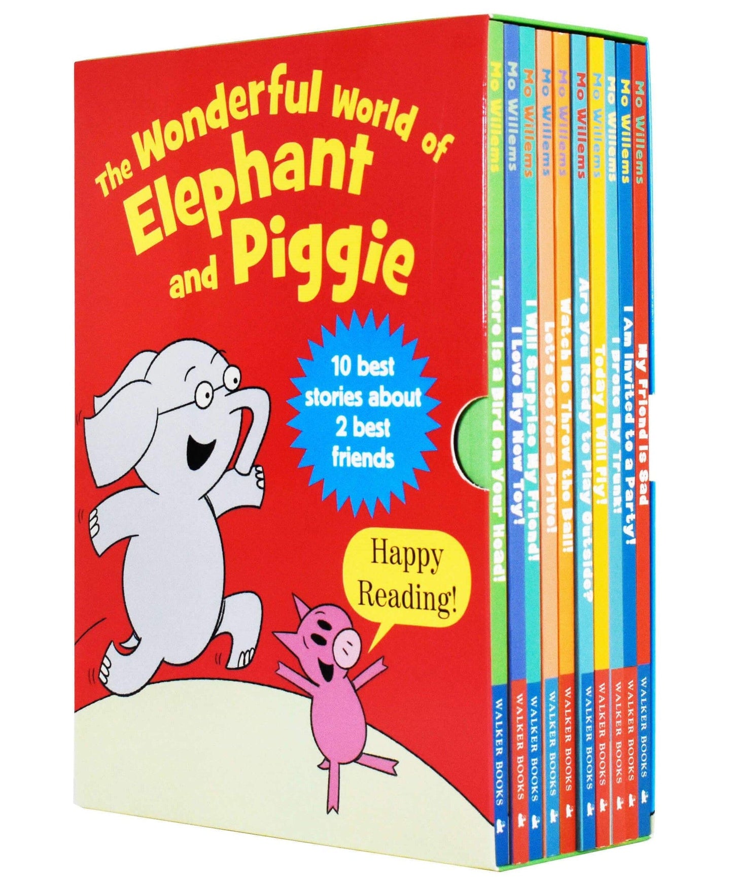 The Wonderful World of Elephant and Piggie Series 10 Books Collection Box Set by Mo Willems - Age 4+ - Paperback 5-7 Walker Books Ltd