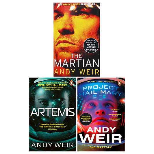 Project Hail Mary, The Martian & Artemis By Andy Weir 3 Books Collection Set - Fiction - Paperback