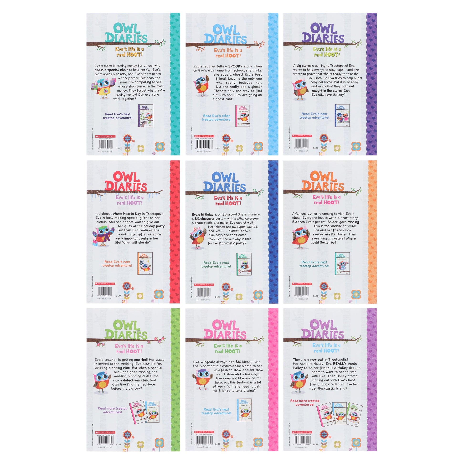 Owl Diaries Series By Rebecca Elliott: illustrated 18 Books Collection Box Set - Ages 5+ - Paperback 5-7 Scholastic