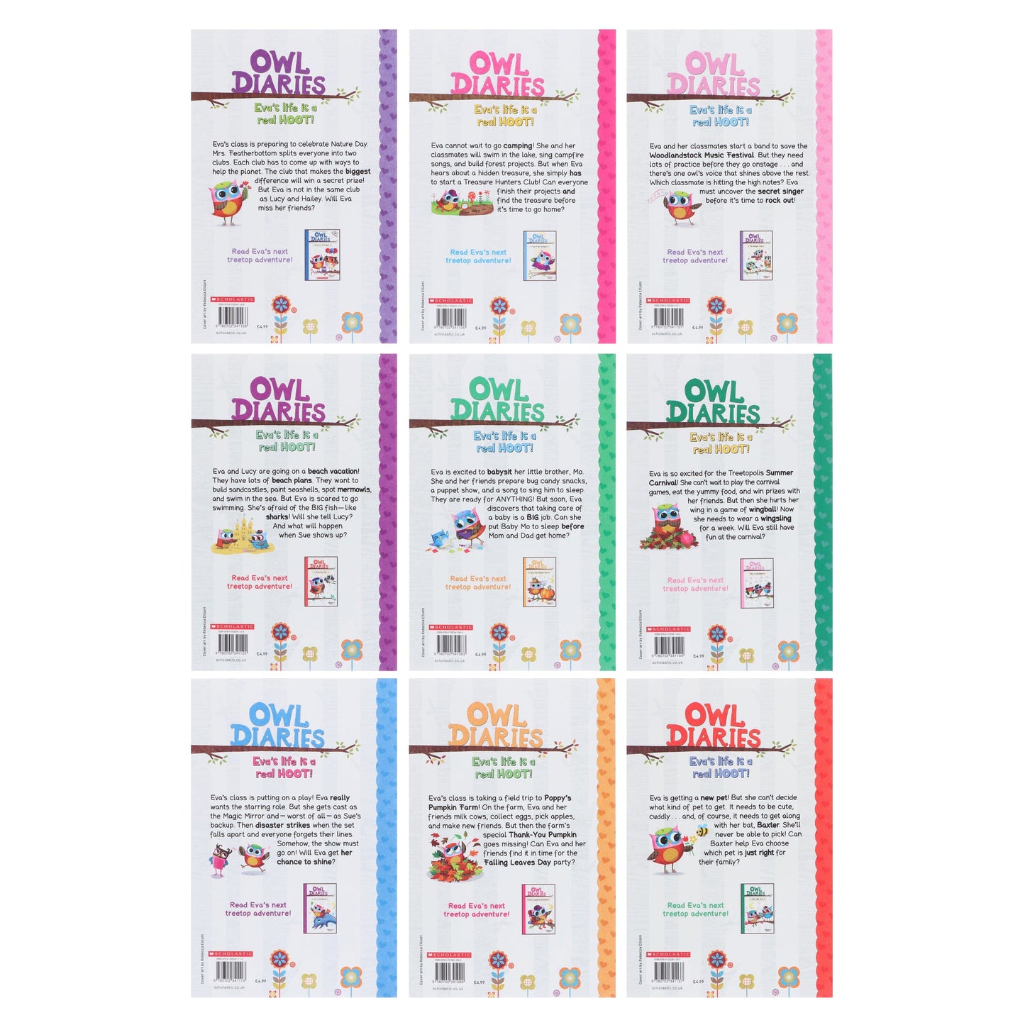 Owl Diaries Series By Rebecca Elliott: illustrated 18 Books Collection Box Set - Ages 5+ - Paperback 5-7 Scholastic