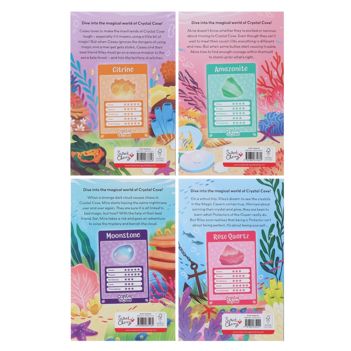 Crystal Cove Series by Red Illustrated 4 Books Collection Set - Ages 7-9 - Paperback