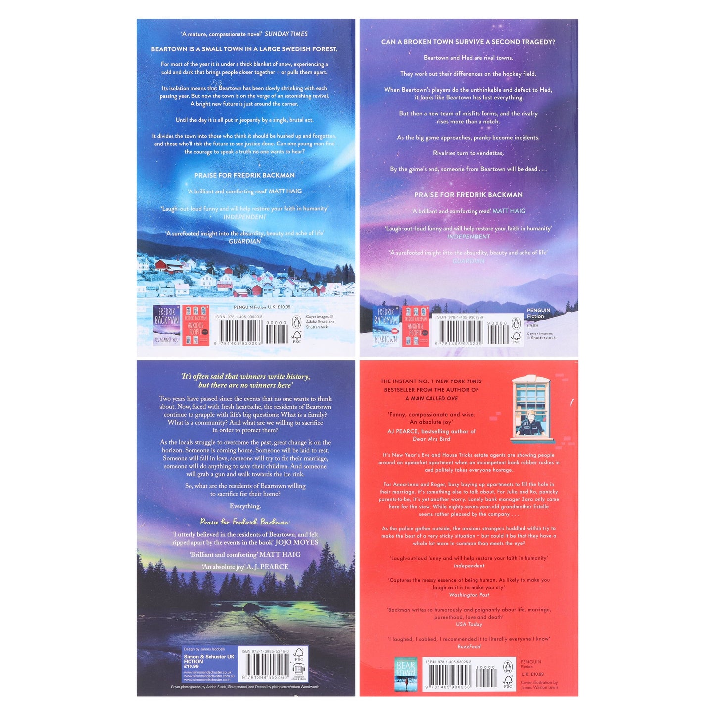 Fredrik Backman 4 本書收藏套裝 - 小說 - 平裝本