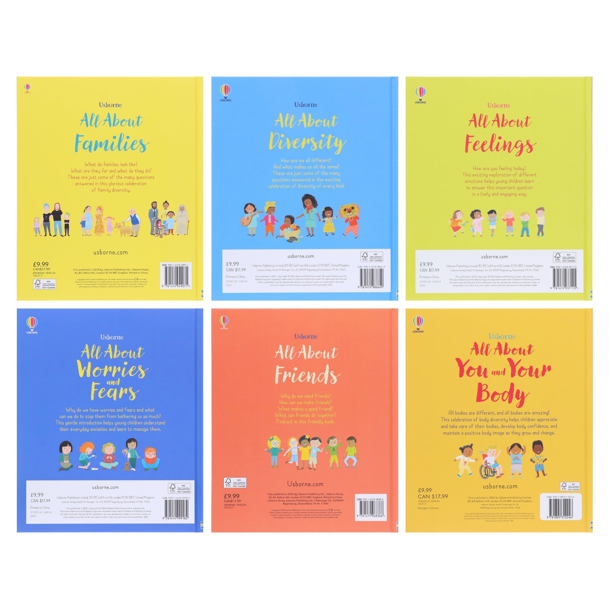 Usborne All About Series By Felicity Brooks: 6 Books Collection (Usborne My First Book) - Ages 3-8 - Hardback 0-5 Usborne Publishing Ltd
