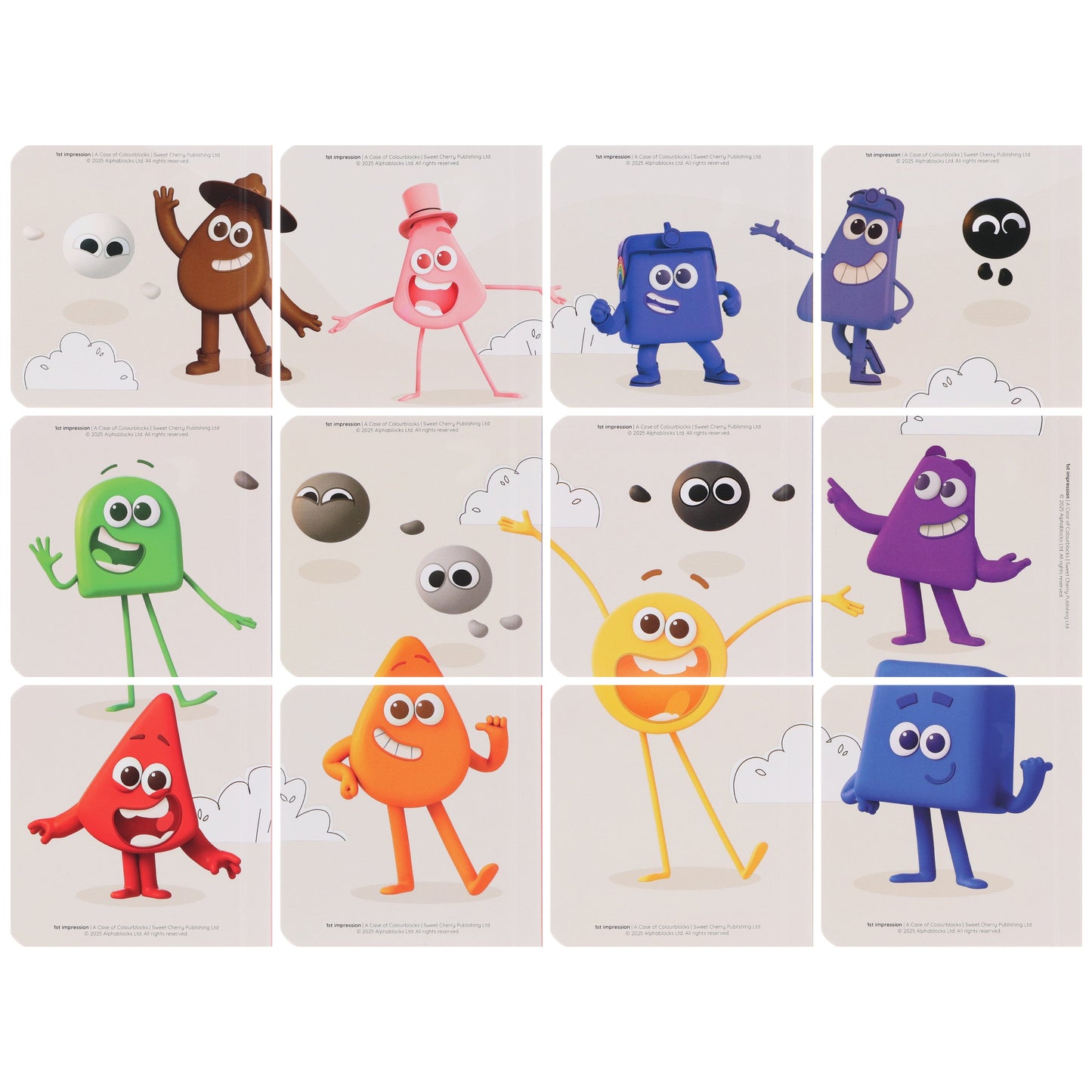 A Case of Colourblocks 12 Mini Books Collection Box Set - Ages 0-5 - Board book