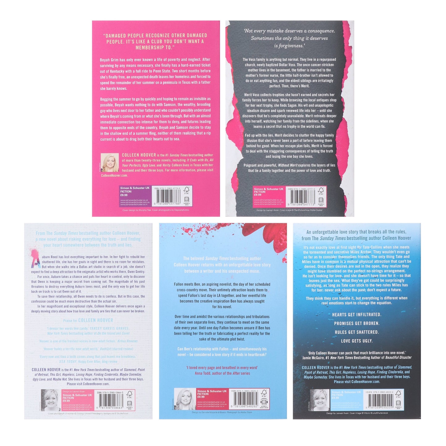 Colleen Hoover Collection 5 Books Set - Fiction - Paperback