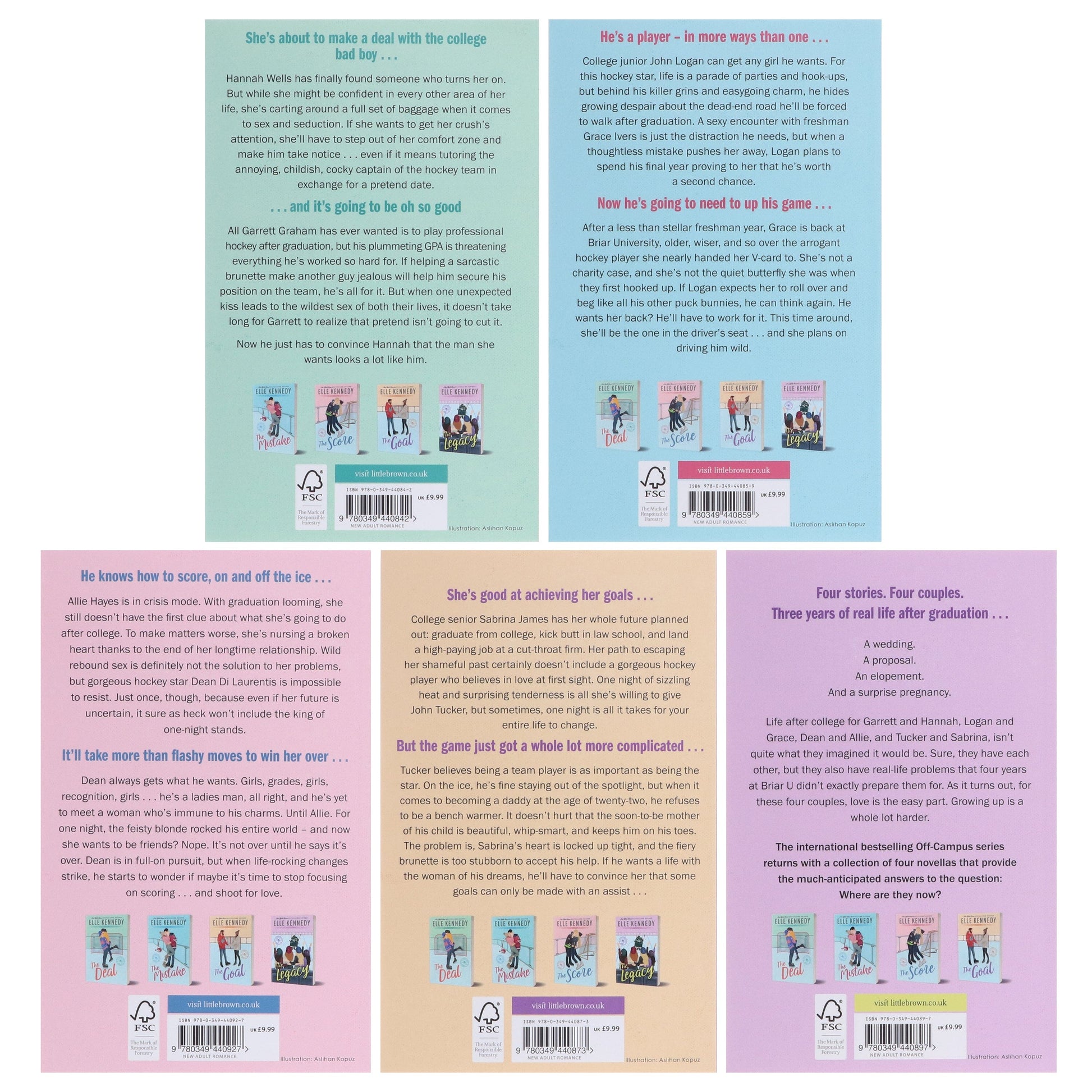 Off-Campus Series By Elle Kennedy 5 Books Collection Set - Fiction - Paperback Fiction Bloom Books