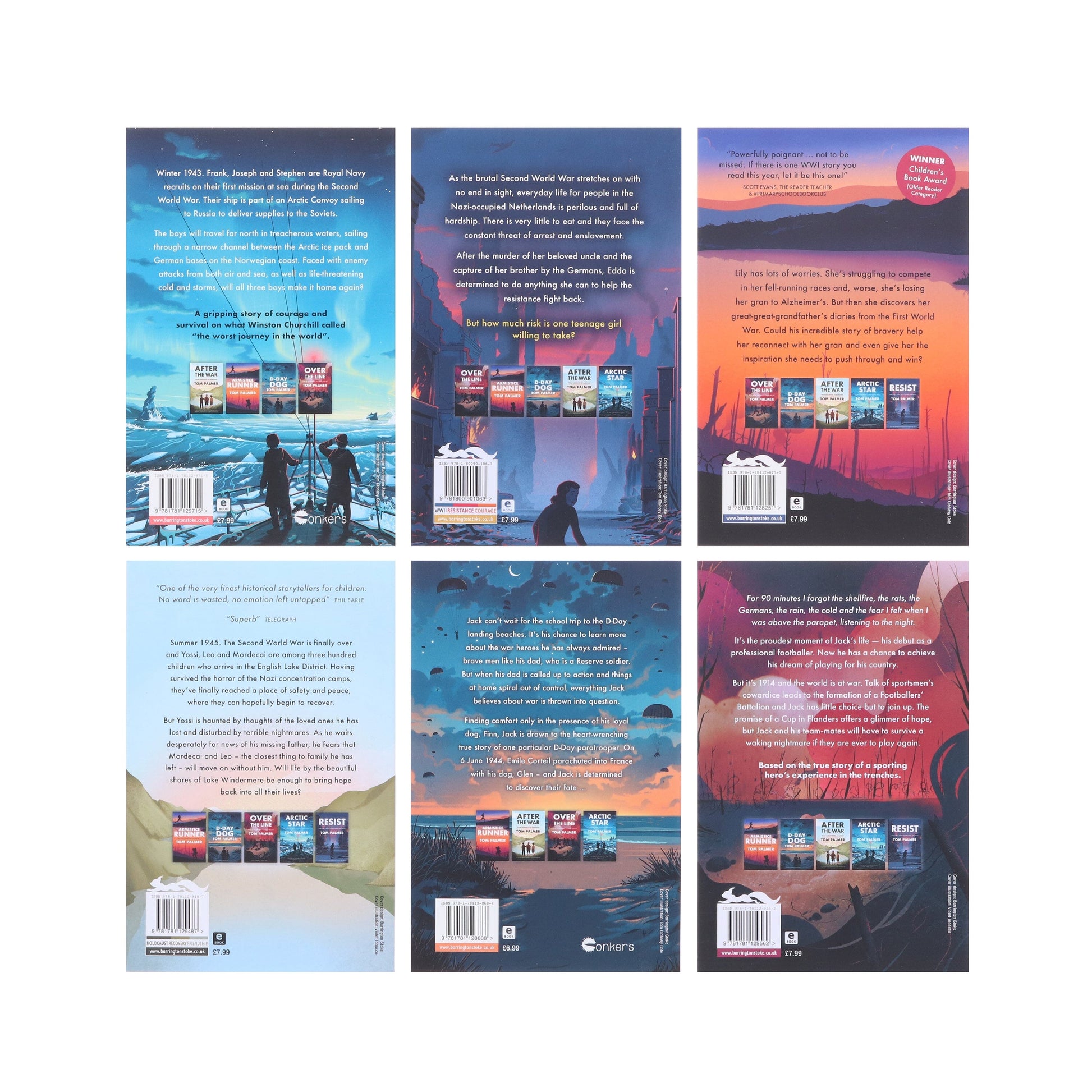 Conkers Series By Tom Palmer 6 Books Collection Set - Ages 9+ - Paperback 9-14 Barrington Stoke Ltd