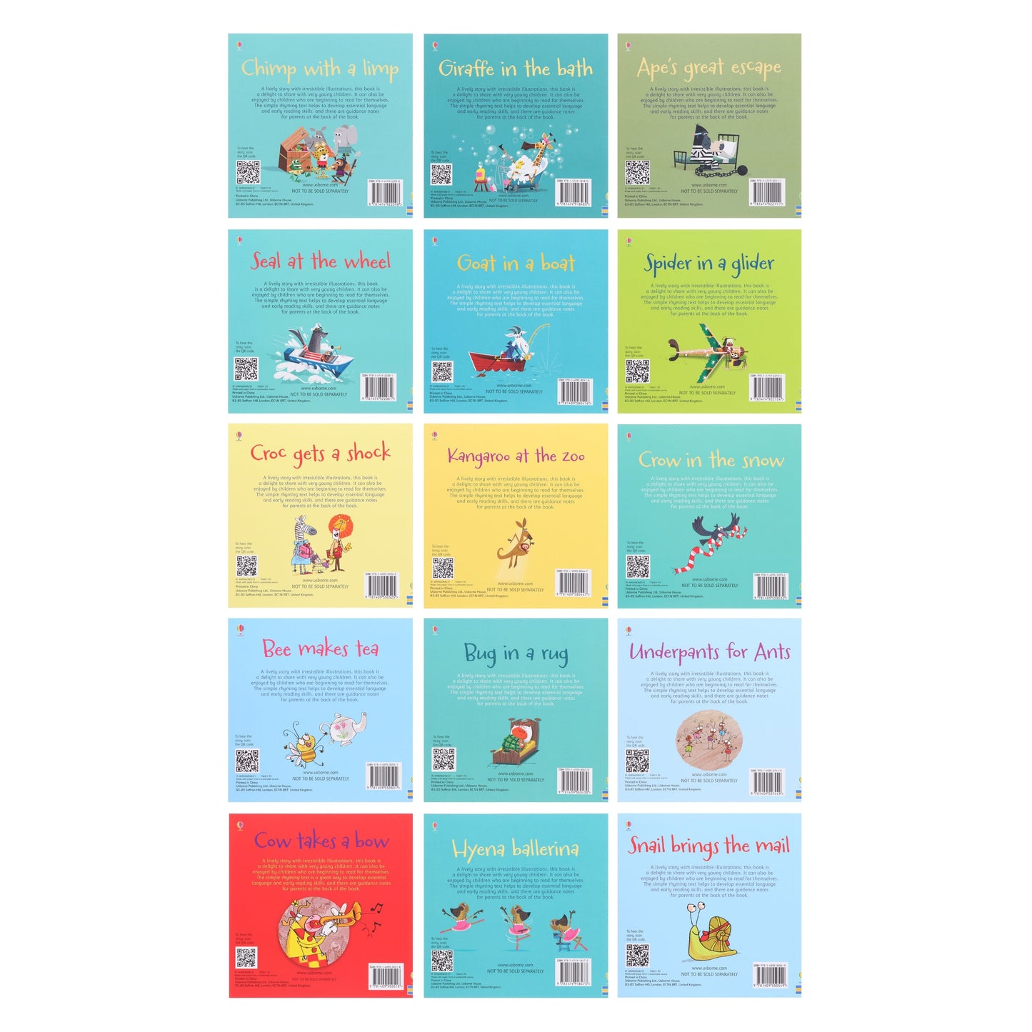 Usborne First Phonics Reading Library 15 Books - Ages 0-5 - Paperback 0-5 Usborne Publishing Ltd